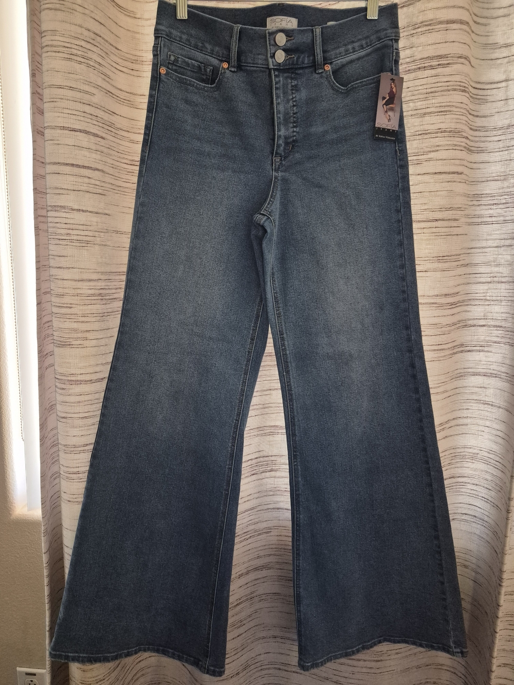 sofia by sofia vergara Light Wash Blue High-Rise Wide Leg Jeans